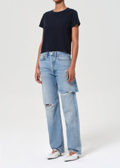 Adine Shrunken Tee in Storm