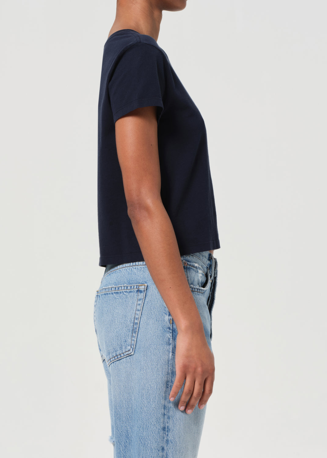 Adine Shrunken Tee in Storm