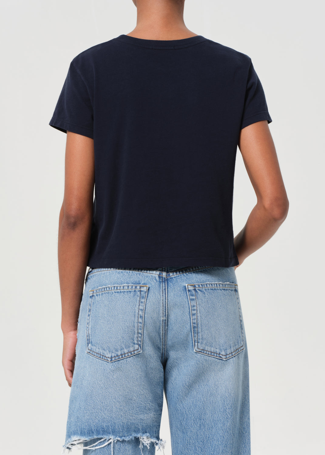Adine Shrunken Tee in Storm