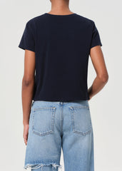 Adine Shrunken Tee in Storm