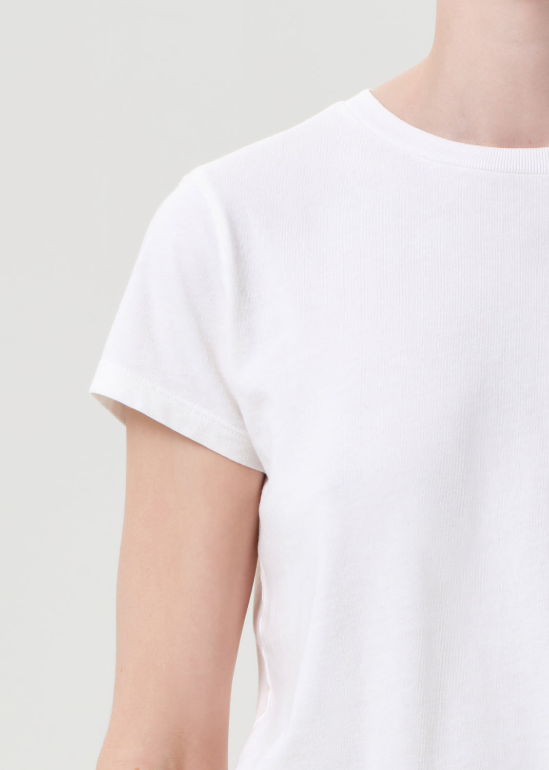 Adine Shrunken Tee in White Ash