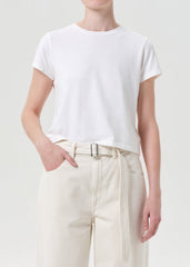 Adine Shrunken Tee in White Ash