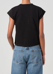 Bryce Cap Sleeve Tee in Black