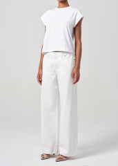 Bryce Cap Sleeve Tee in White