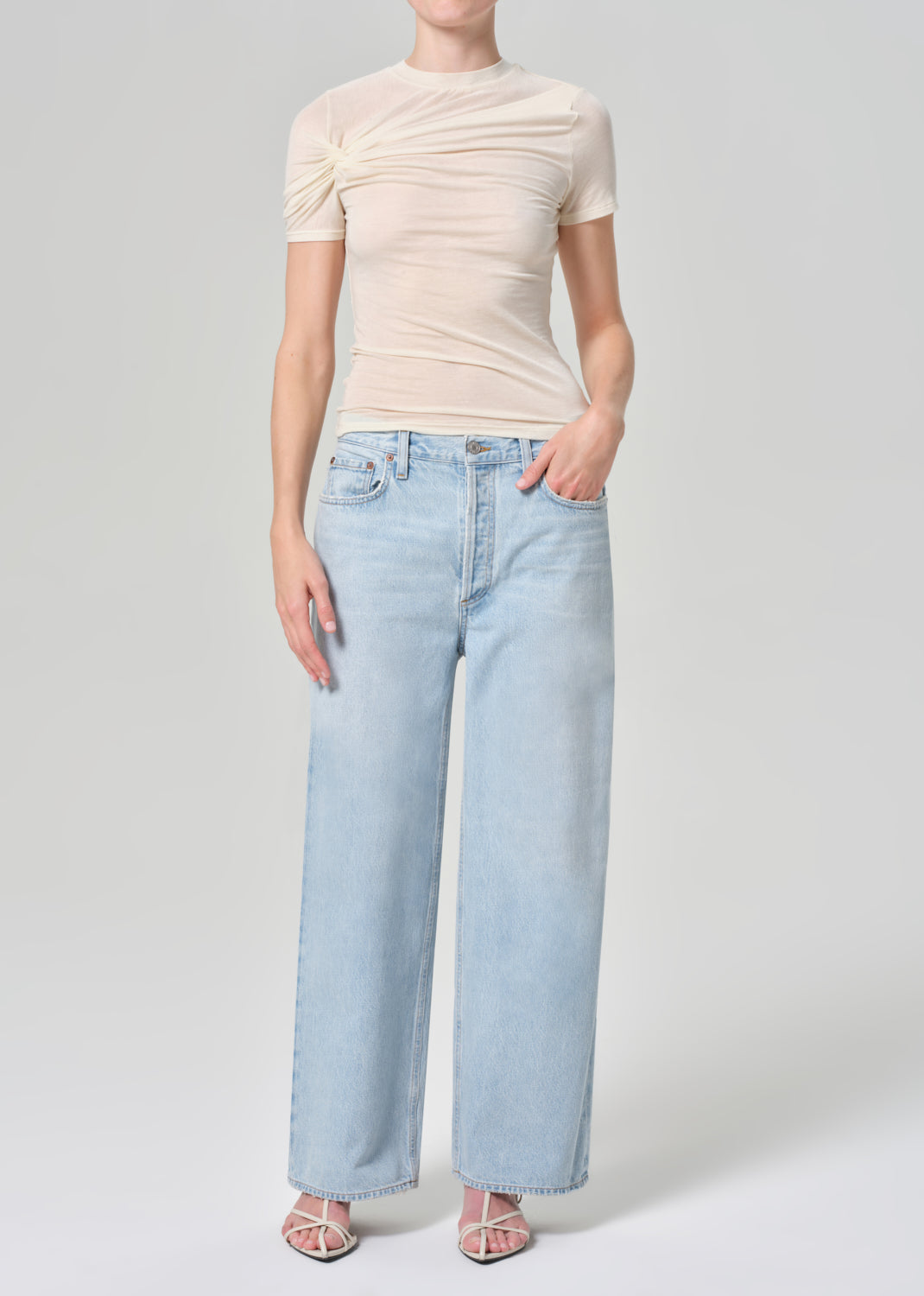 Low Slung Baggy 28  Petite in Spark