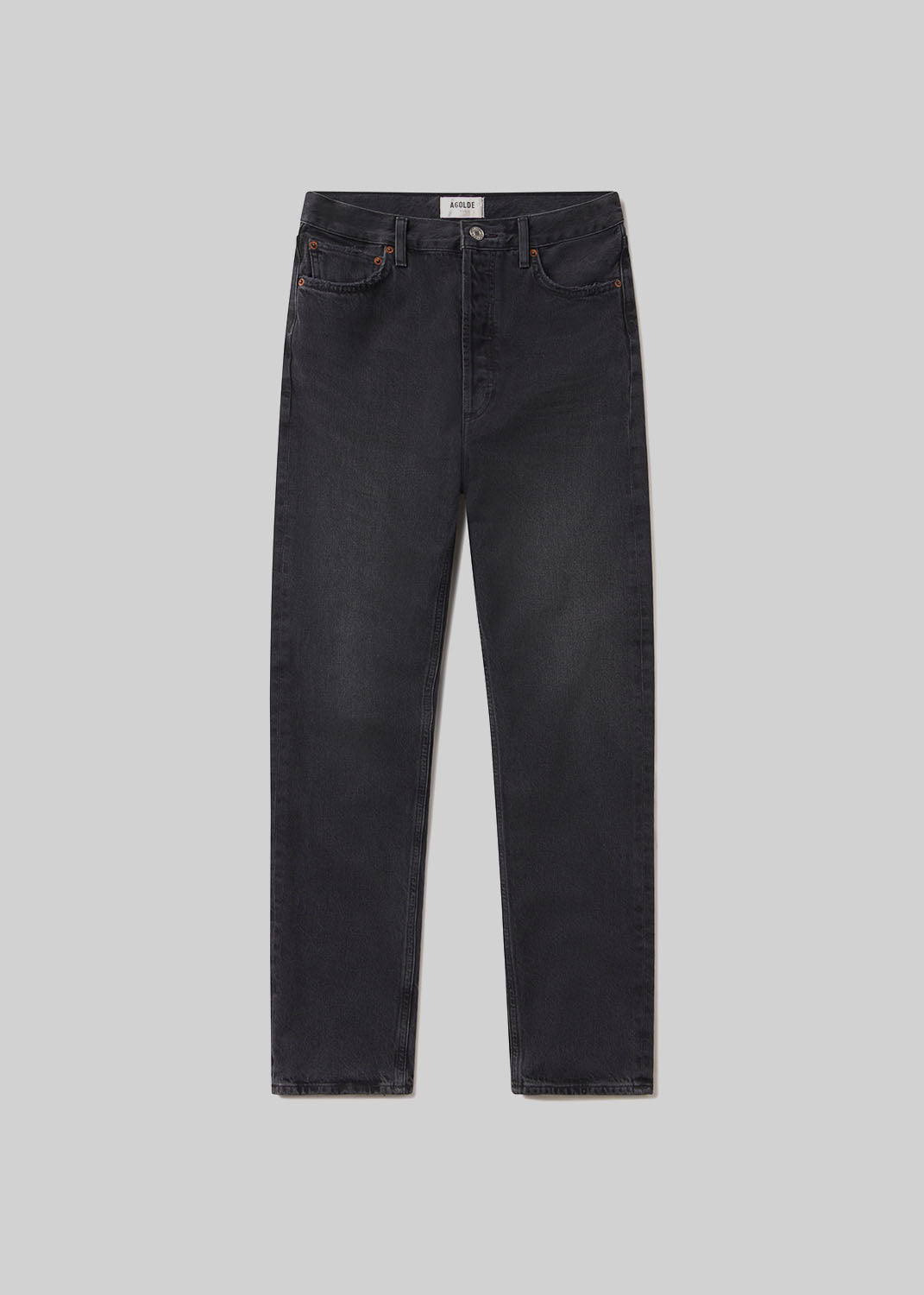 90's Pinch Waist High Rise Straight Long in Hitch