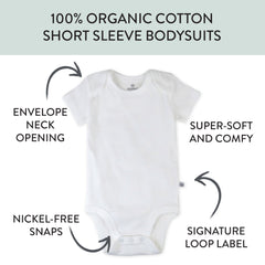 20-Pack Organic Cotton Short Sleeve Bodysuit & Sock Bundle