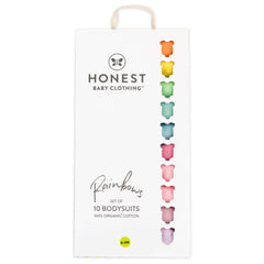 10-Pack HAPPY DAYS Rainbow Short Sleeve Bodysuits Gift Set