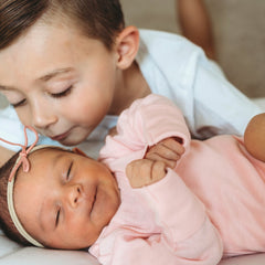 20-Pack Organic Cotton Long Sleeve Bodysuit & Knit Tri-fold Burp Cloth Bundle