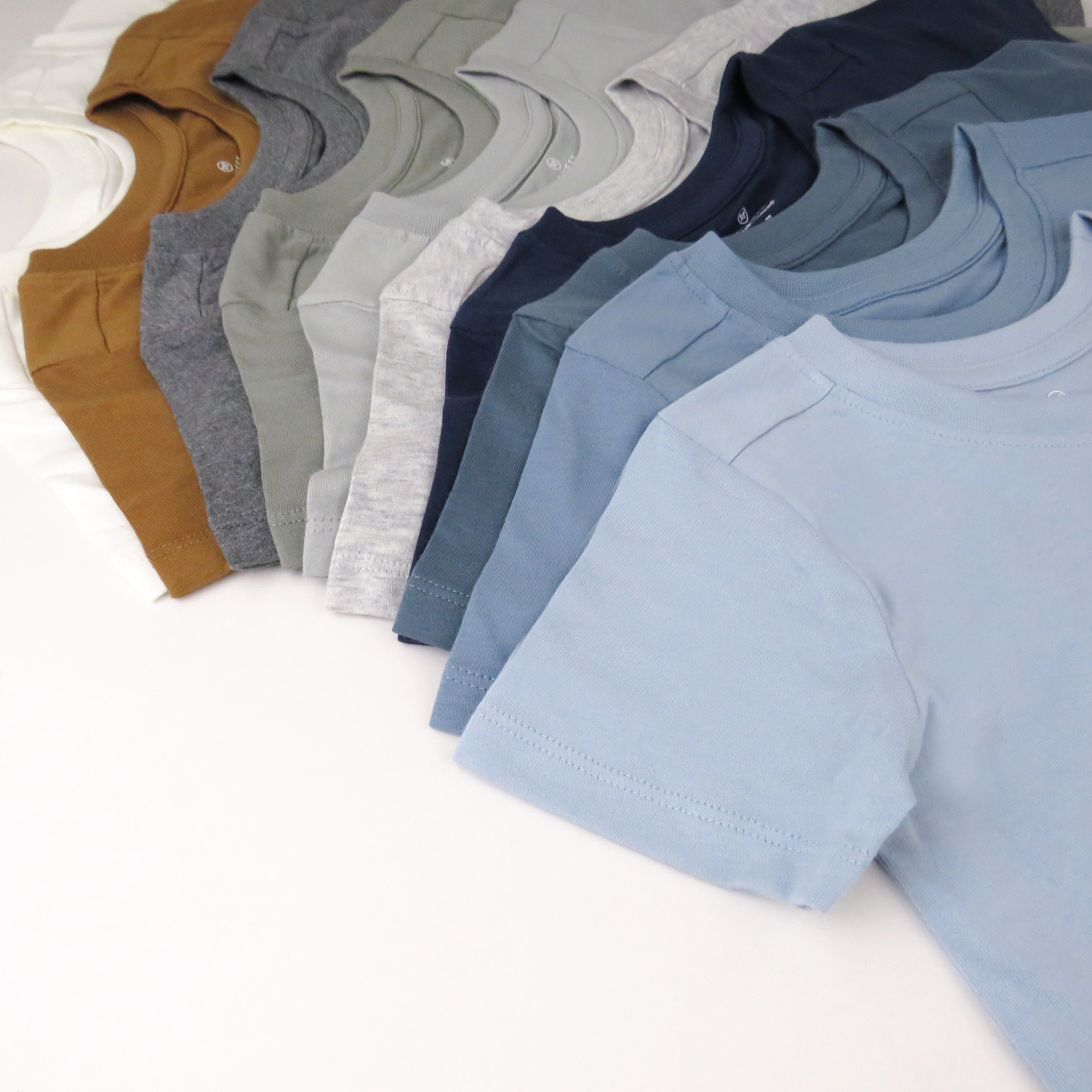20-Pack Organic Cotton Short Sleeve T-Shirts Bundle