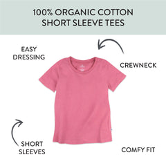 20-Pack Organic Cotton Short Sleeve T-Shirts Bundle