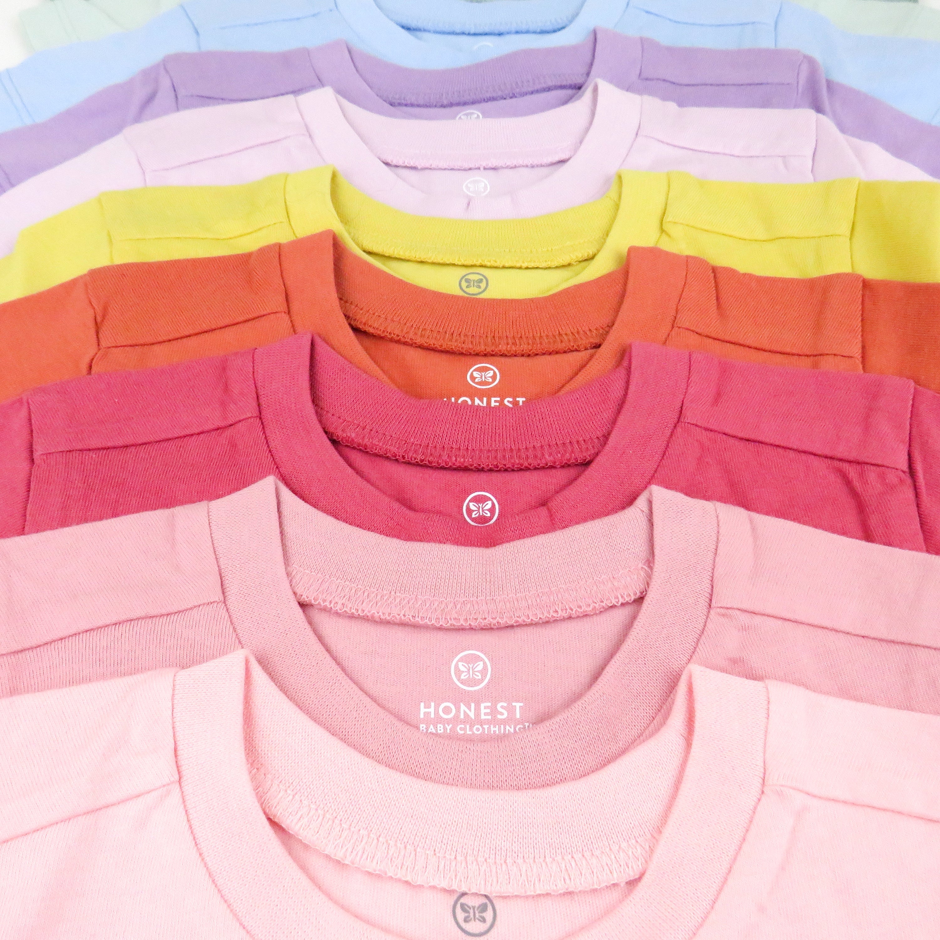 10-Pack Organic Cotton Short Sleeve T-Shirts