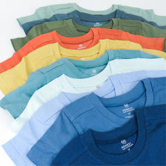20-Pack Organic Cotton Short Sleeve T-Shirts Bundle