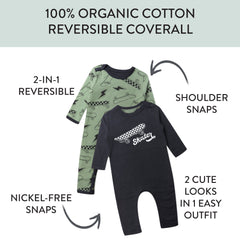 Organic Cotton One-Piece Jumpsuit Coverall