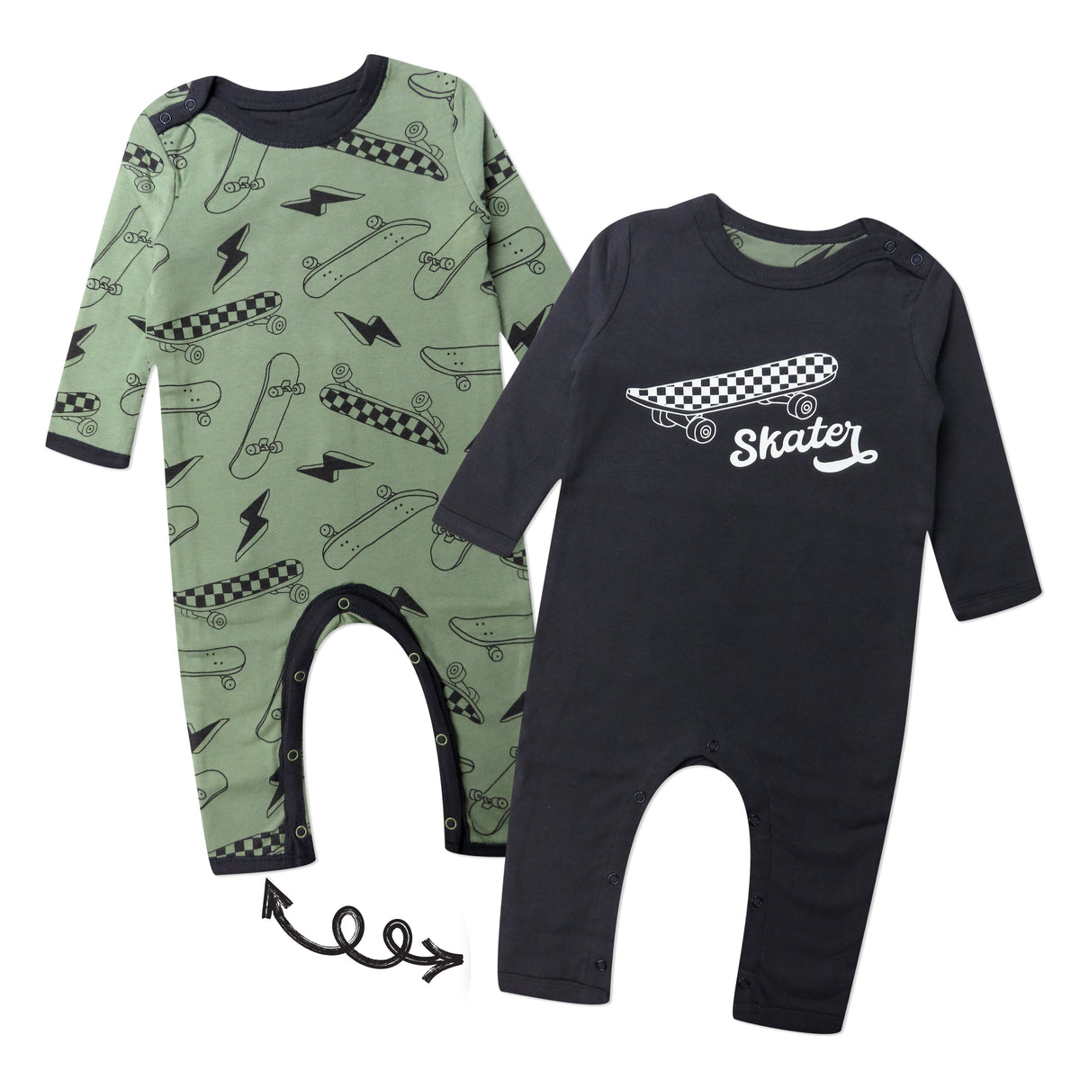 Organic Cotton One-Piece Jumpsuit Coverall