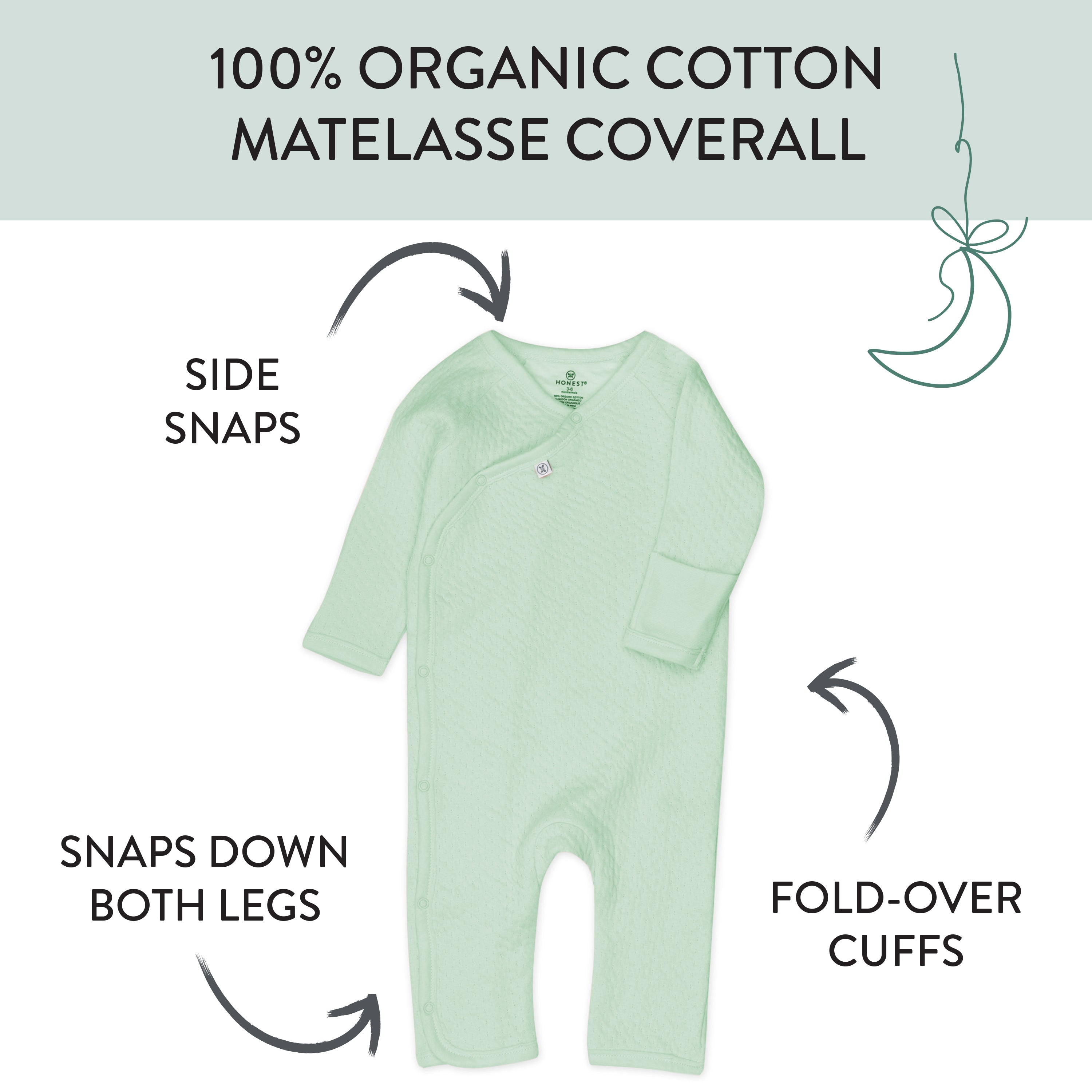 Organic Cotton One-Piece Jumpsuit Coverall