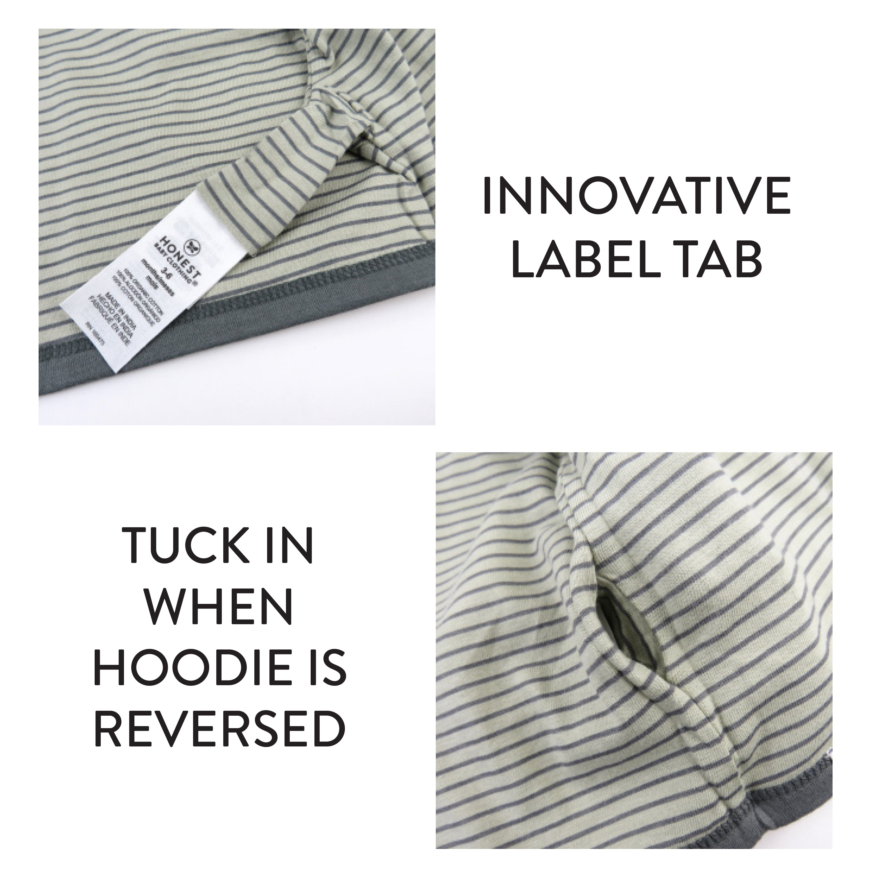 Organic Cotton Reversible Hoodie