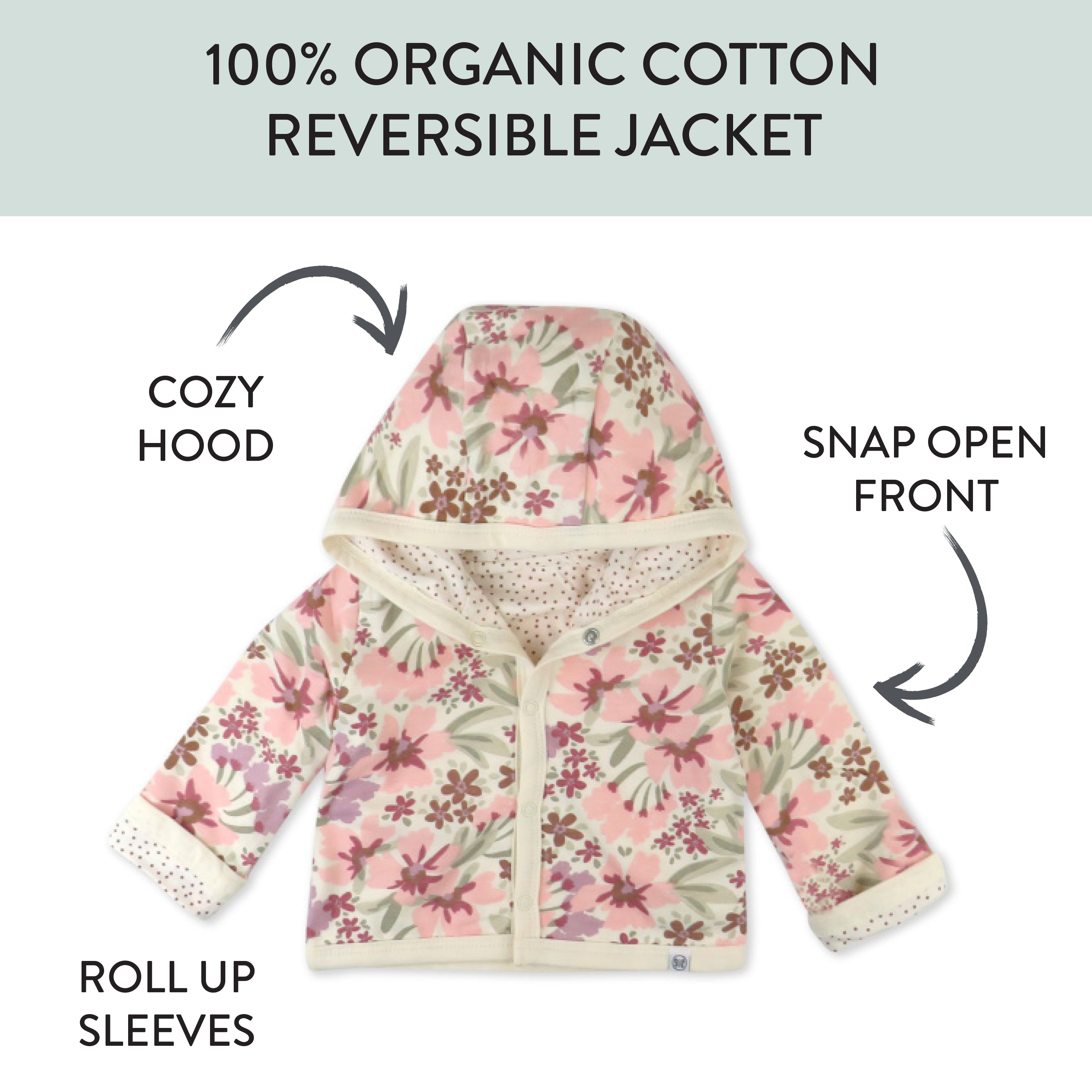 Organic Cotton Reversible Hoodie