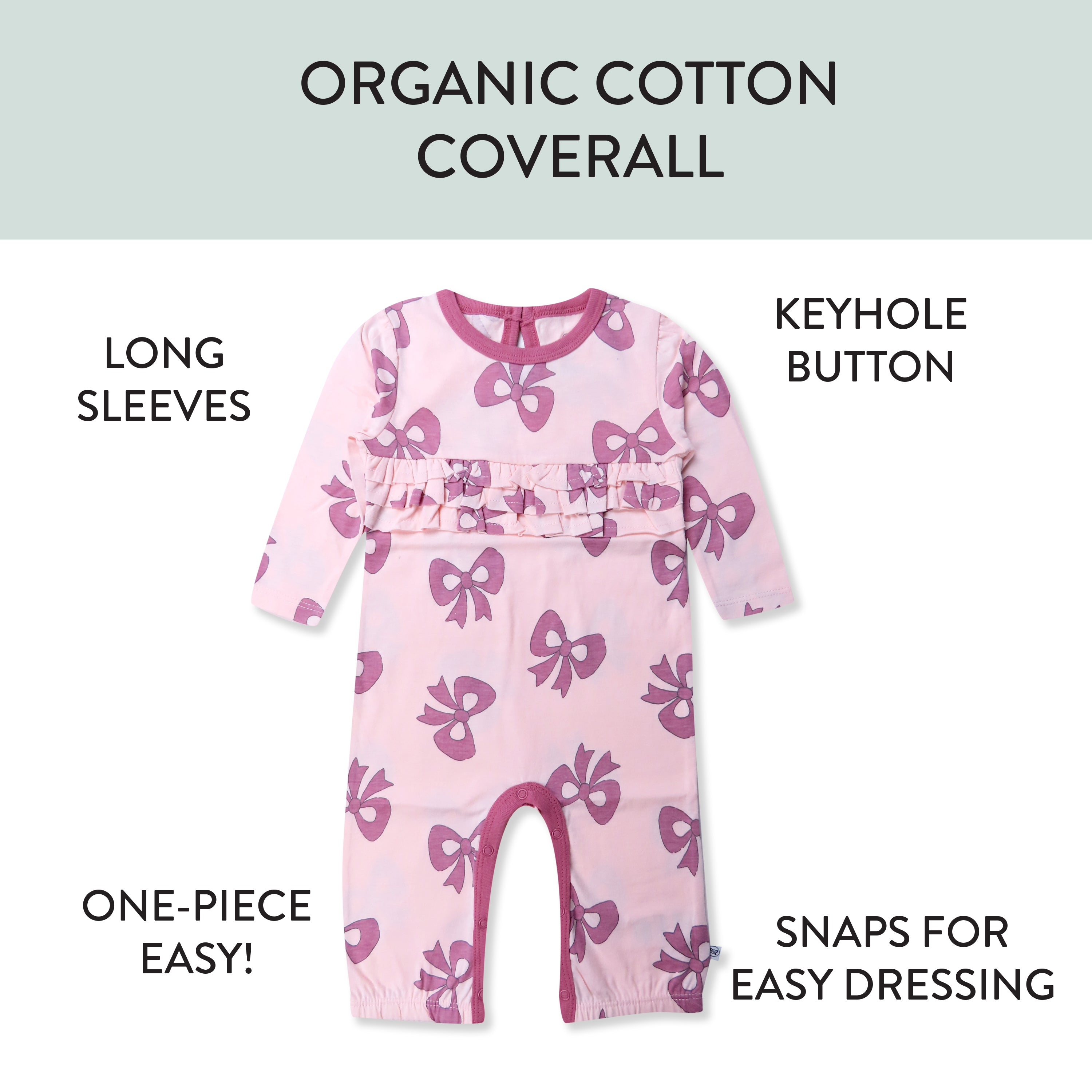 Chest Ruffle Coverall