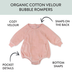 Cozy Velour Bubble Romper