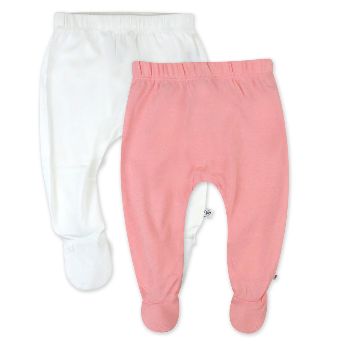 2-Pack Organic Cotton Footed Pants