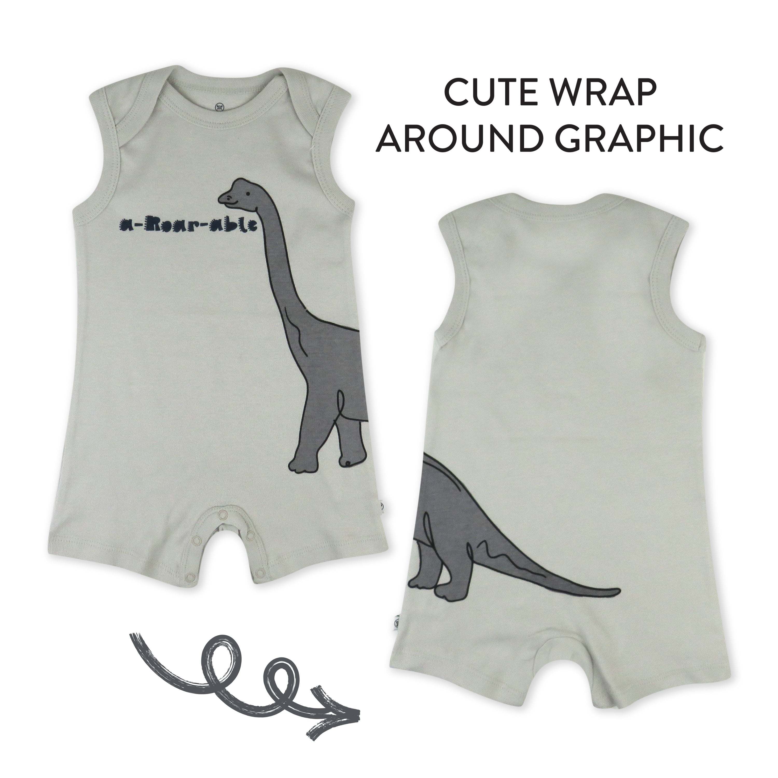 Organic Cotton Jumpsuit Romper Set