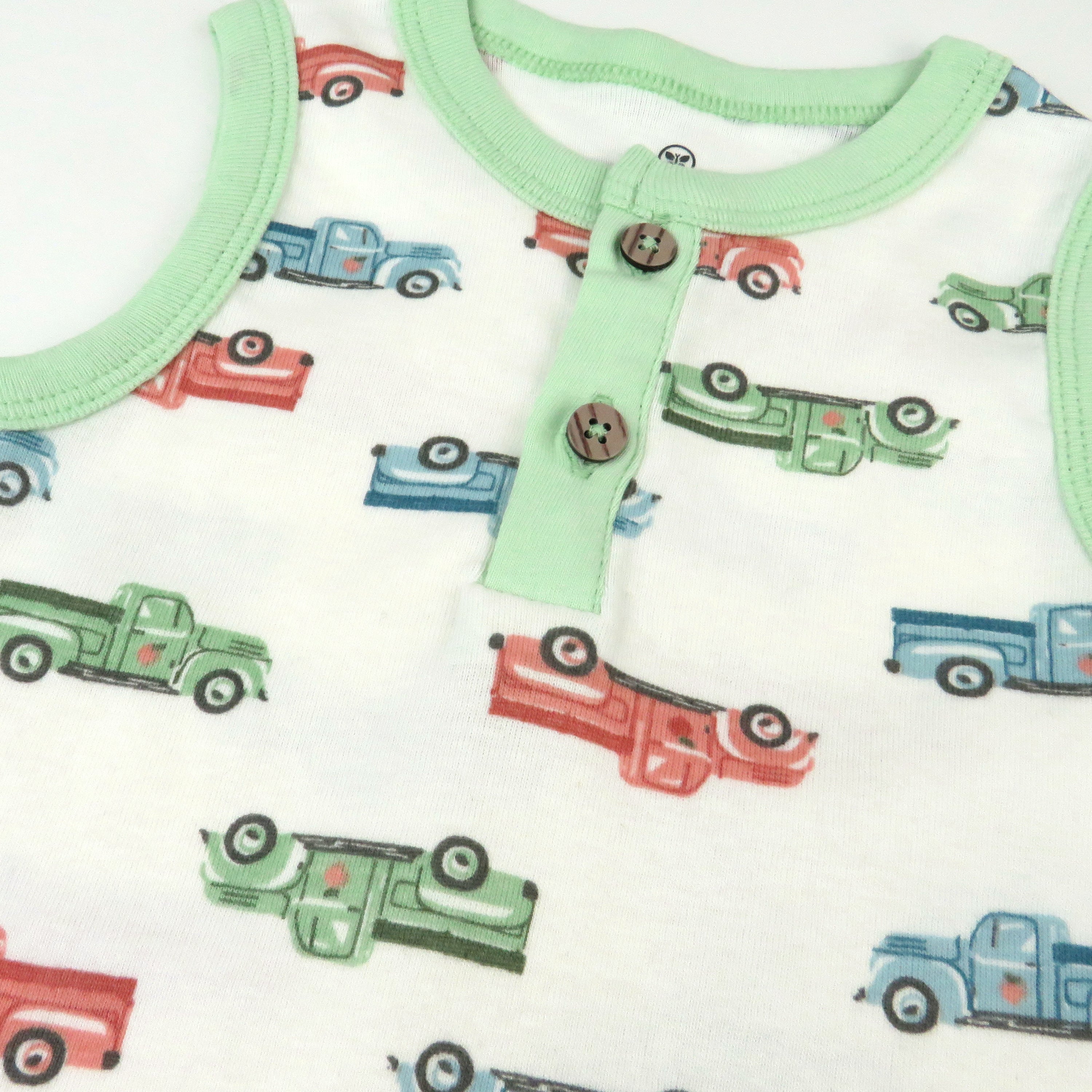 Organic Cotton Jumpsuit Romper Set