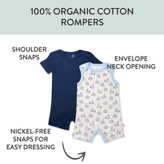 Organic Cotton Jumpsuit Romper Set