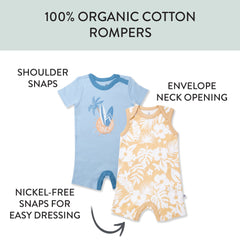 Organic Cotton Jumpsuit Romper Set
