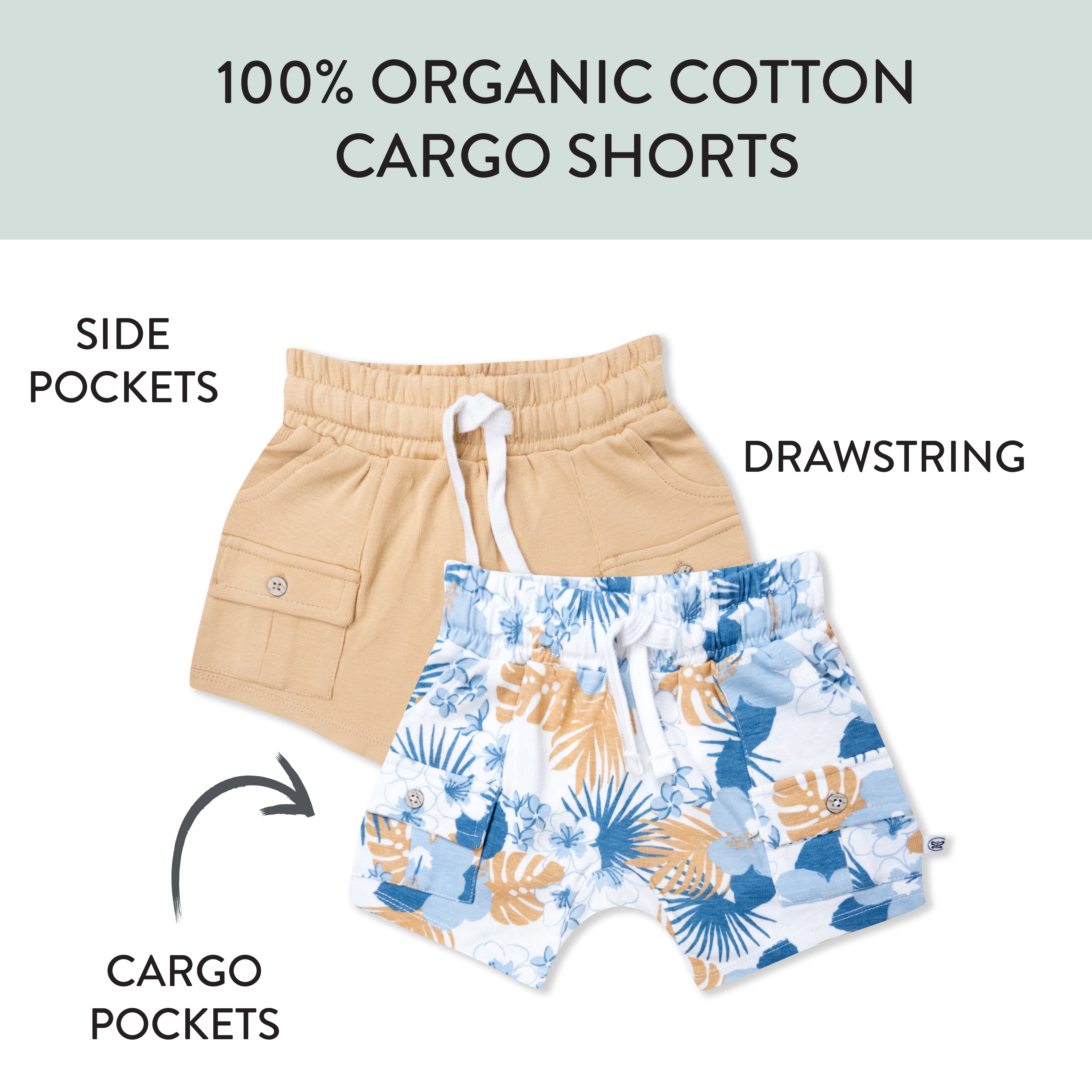 2-Pack Organic Cotton Short Set