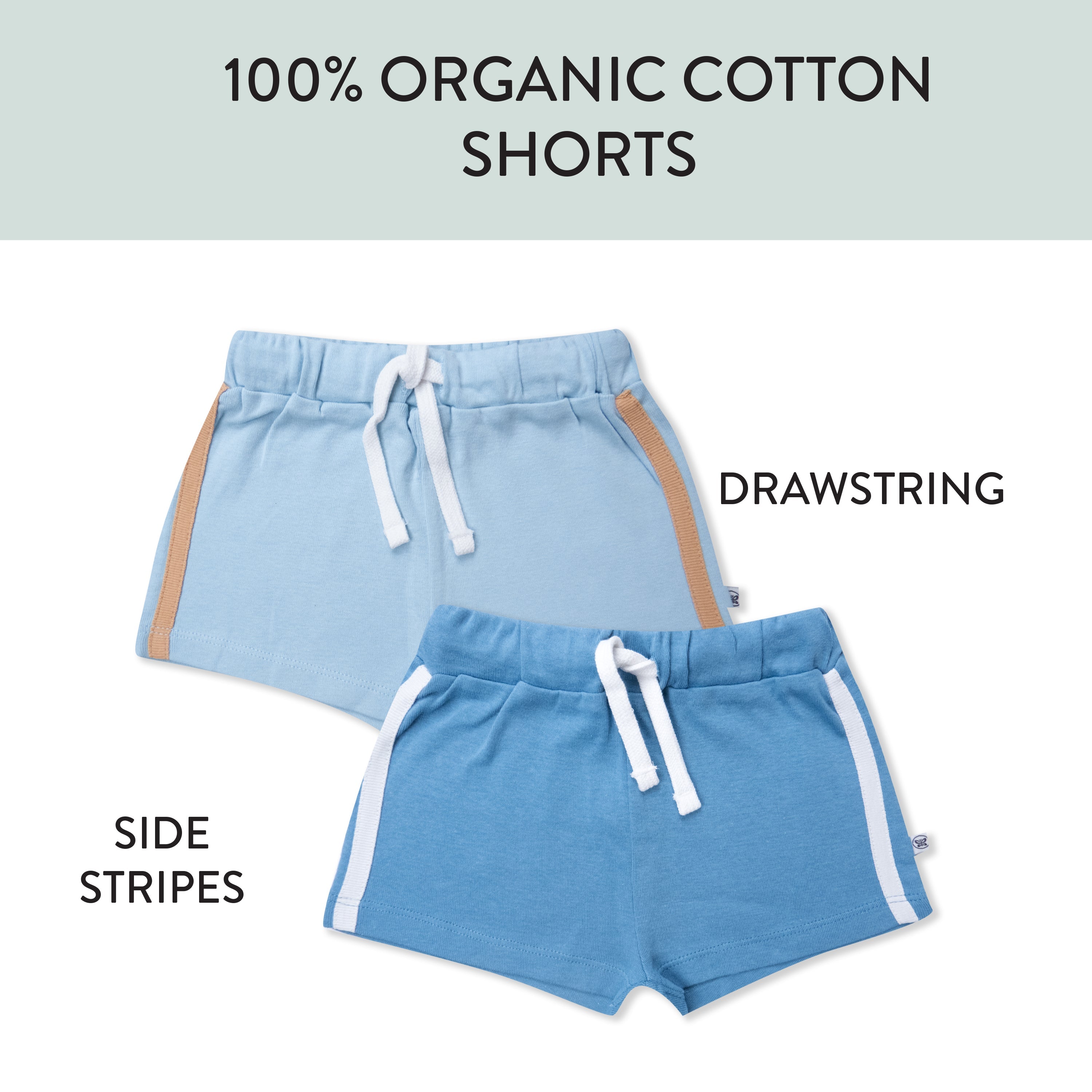 2-Pack Organic Cotton Short Set