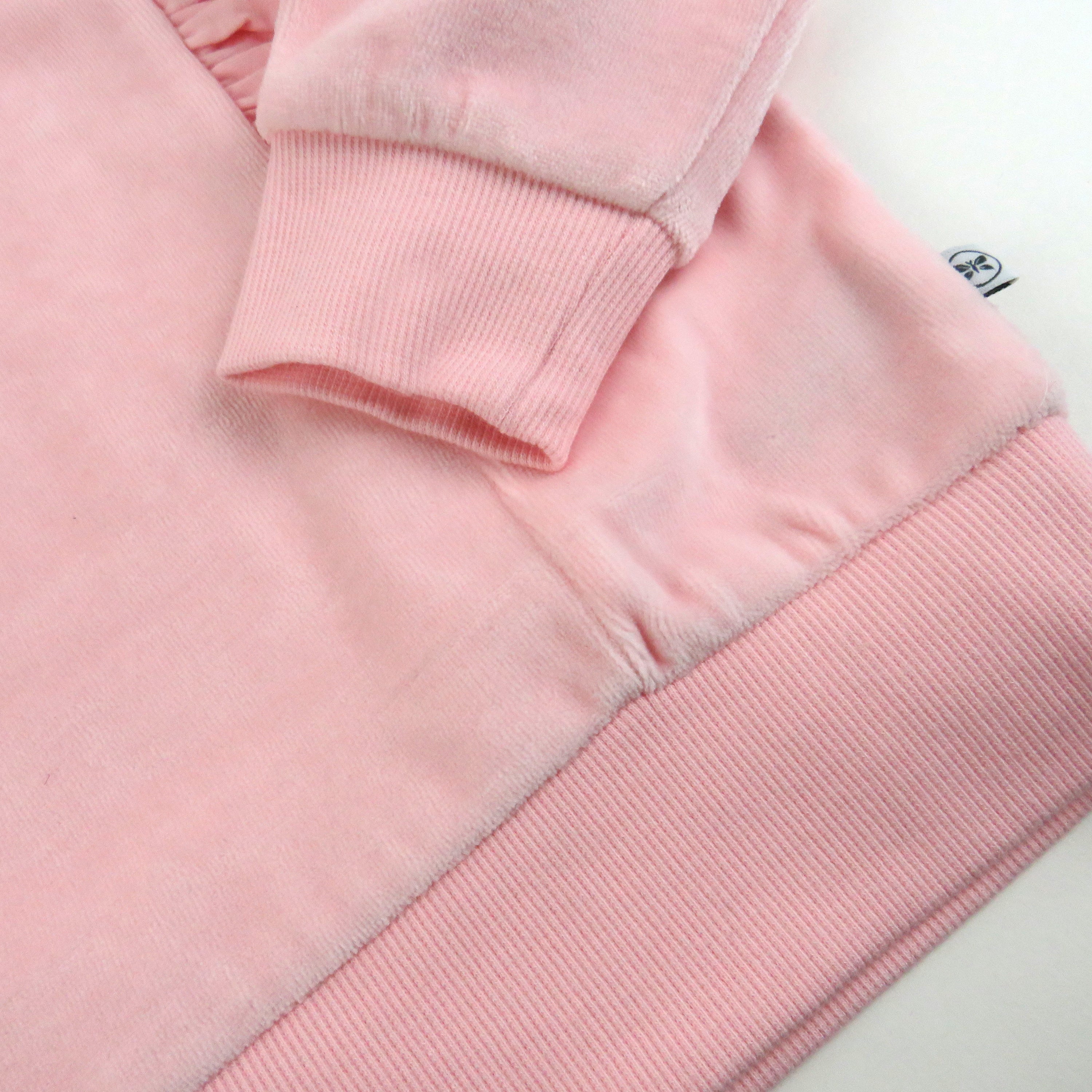 2-Piece Velour Ruffle Front Sweatsuit