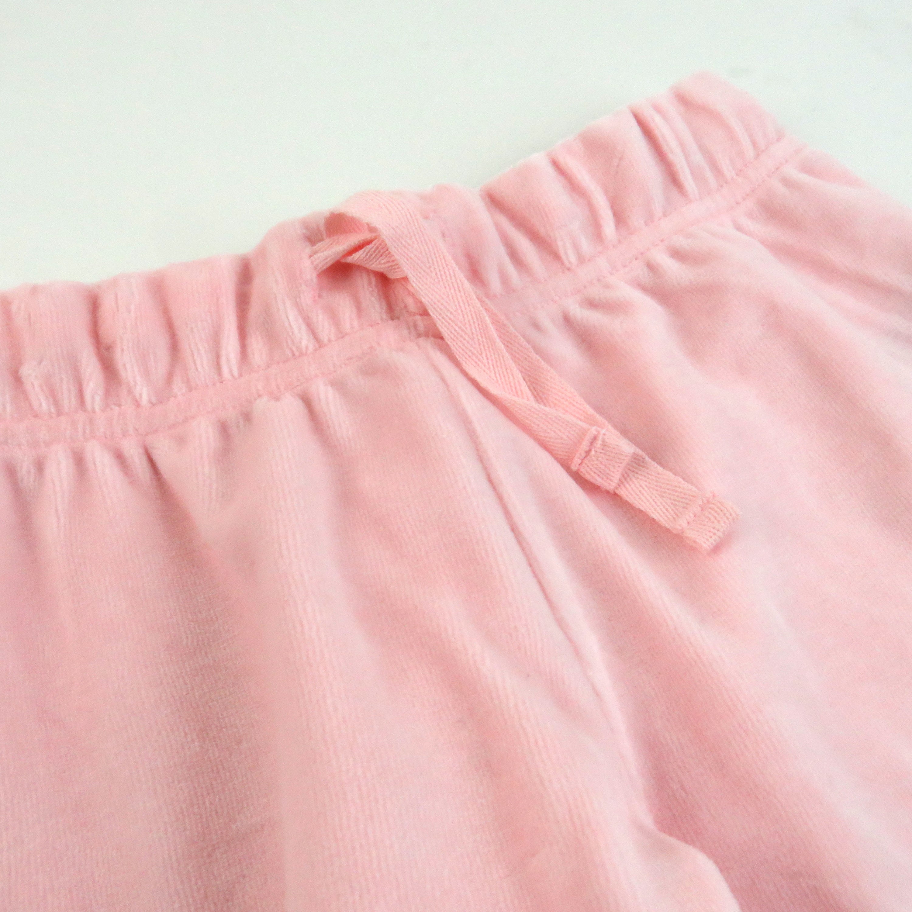 2-Piece Velour Ruffle Front Sweatsuit