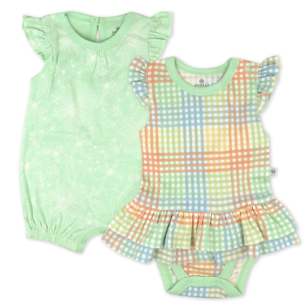 Organic Cotton Jumpsuit Romper Set