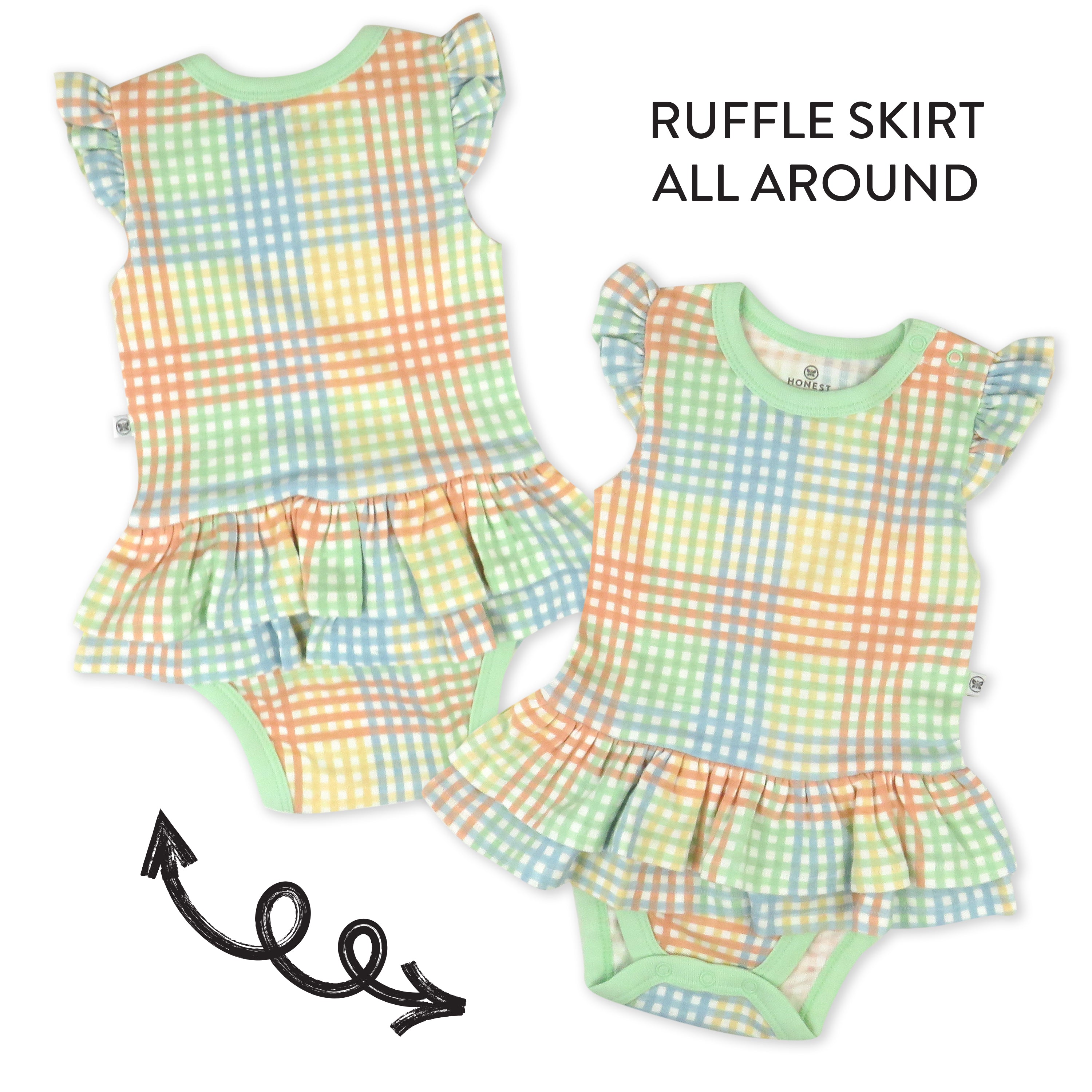 Organic Cotton Jumpsuit Romper Set