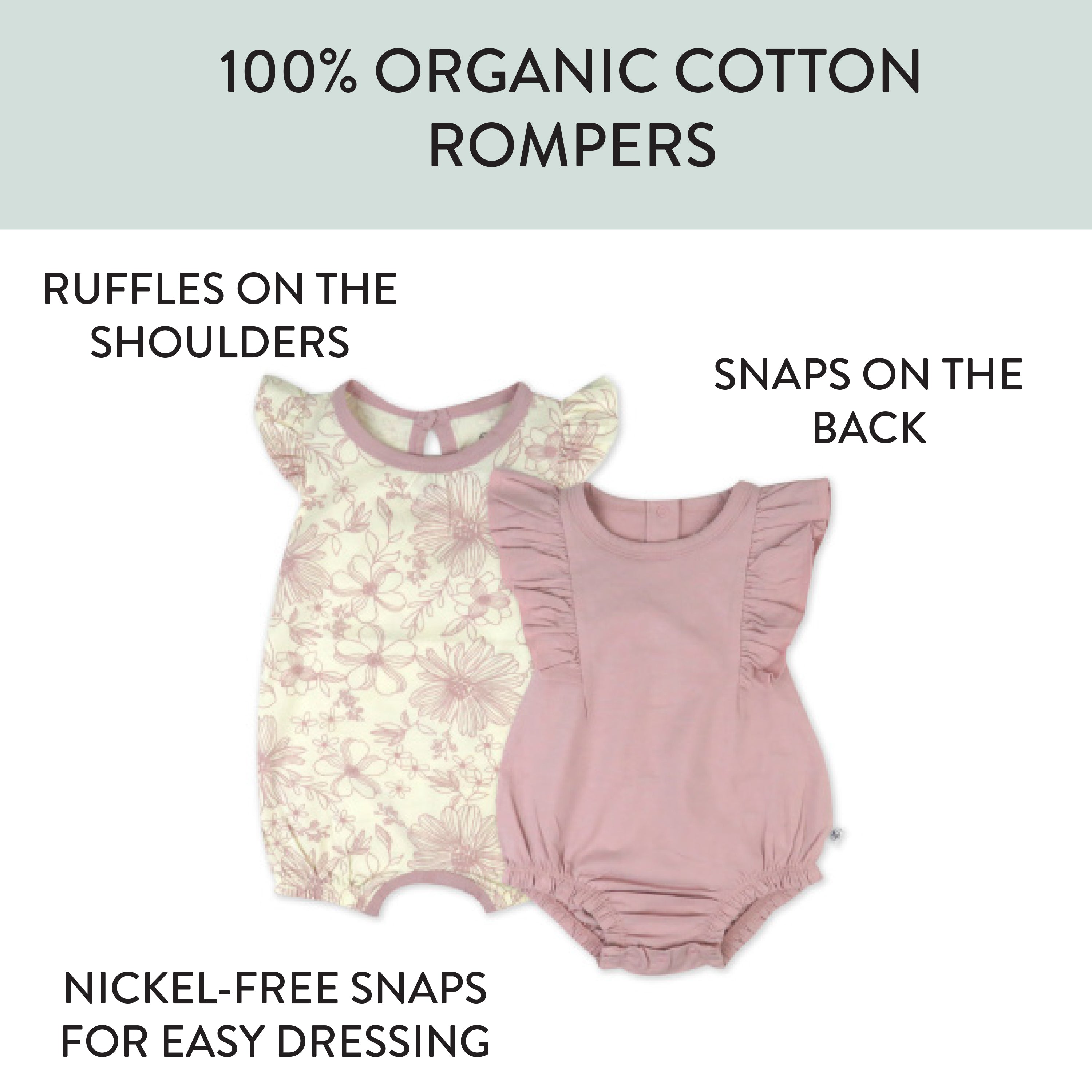 Organic Cotton Jumpsuit Romper Set