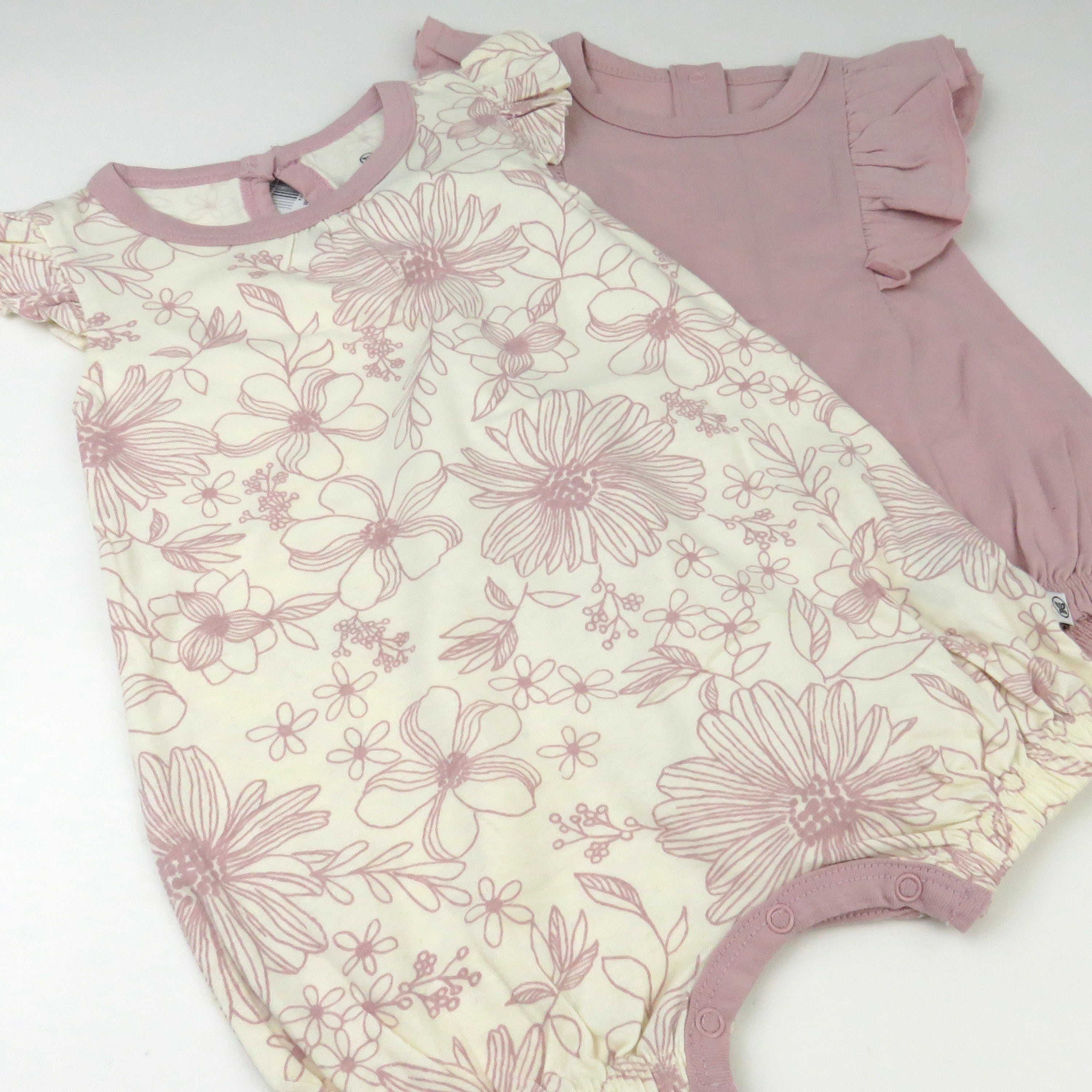 Organic Cotton Jumpsuit Romper Set