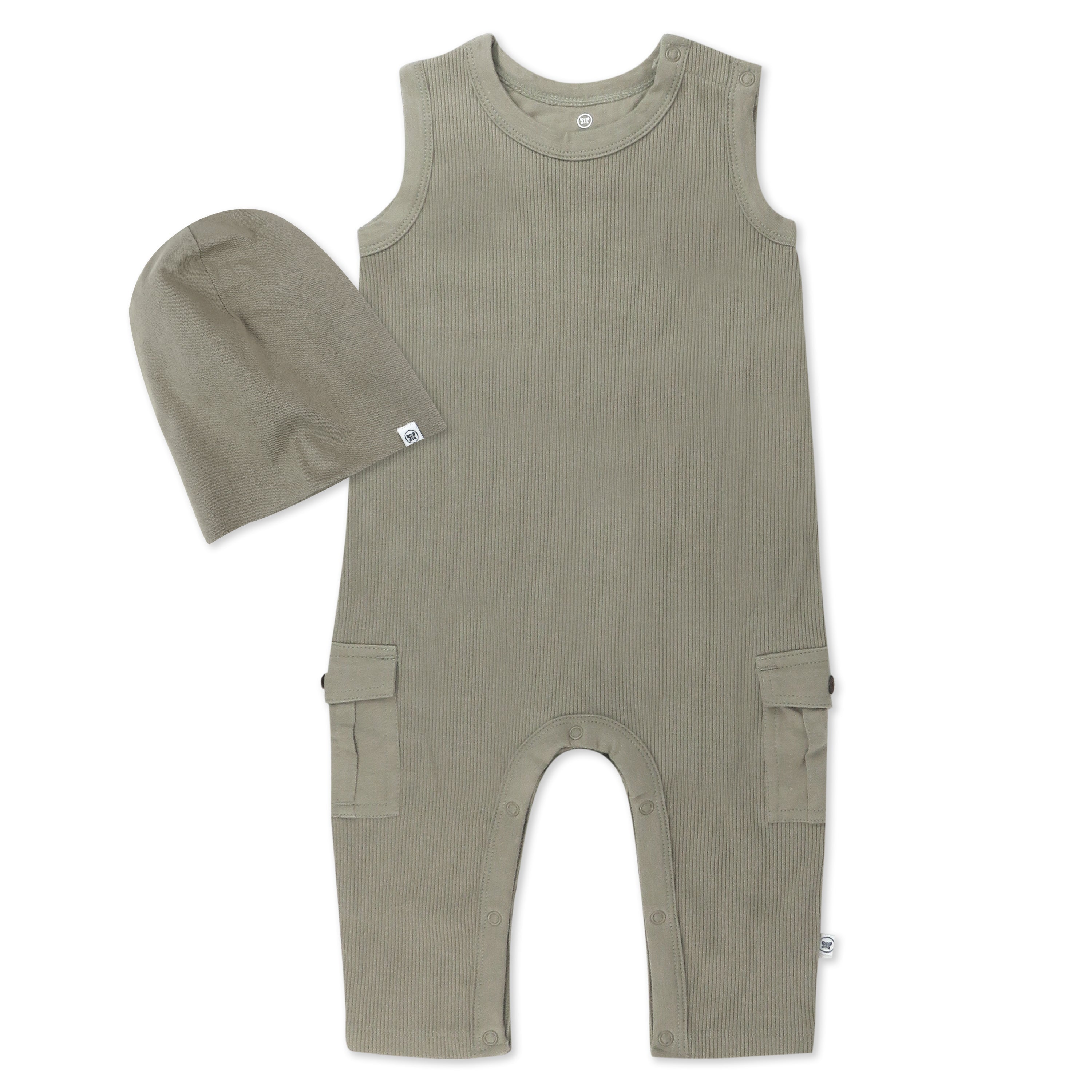 Organic Cotton Jumpsuit Coverall Set