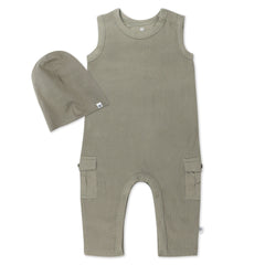 Organic Cotton Jumpsuit Coverall Set