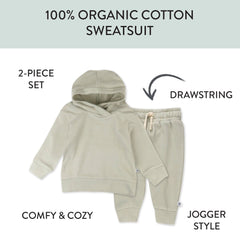 2-Piece Light Weight Hoodie & Sweatpant Set