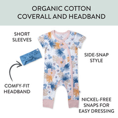 Organic Cotton Jumpsuit Coverall Set