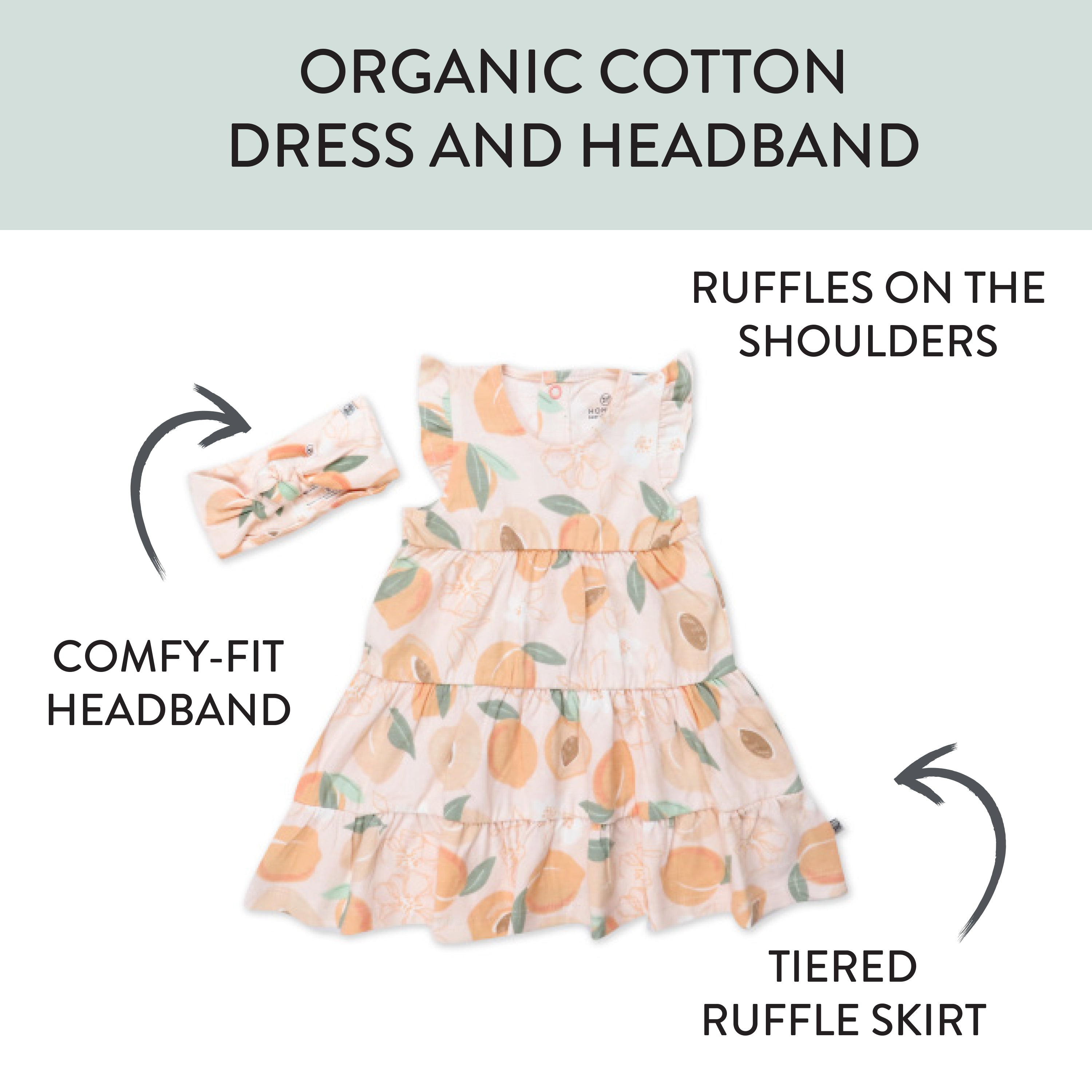 2 Piece Dress and Headband Set