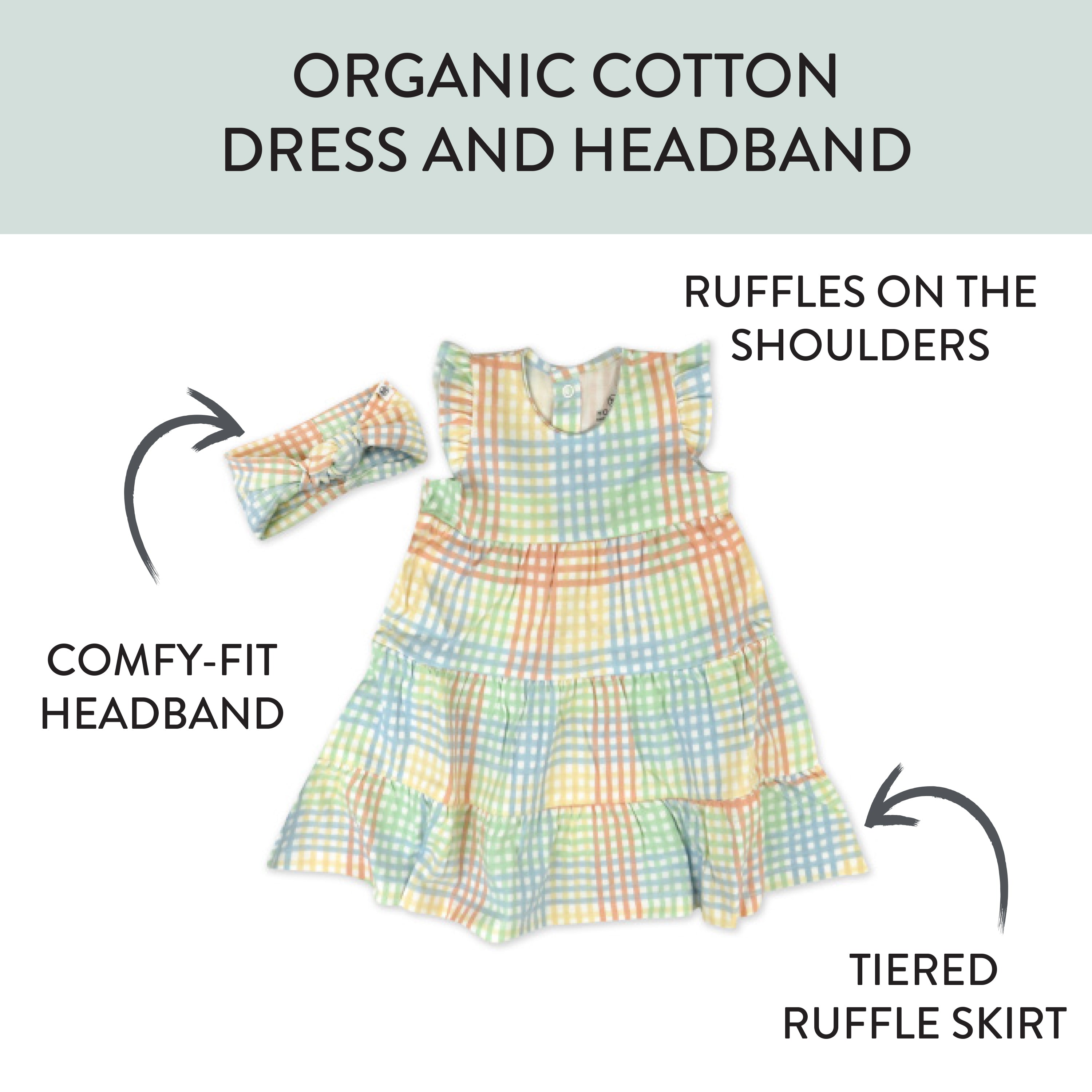 2 Piece Dress and Headband Set