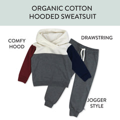 2-Piece Fleece Hoodie and Sweatpant Set