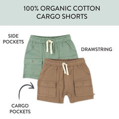 2-Pack Organic Cotton Short Set