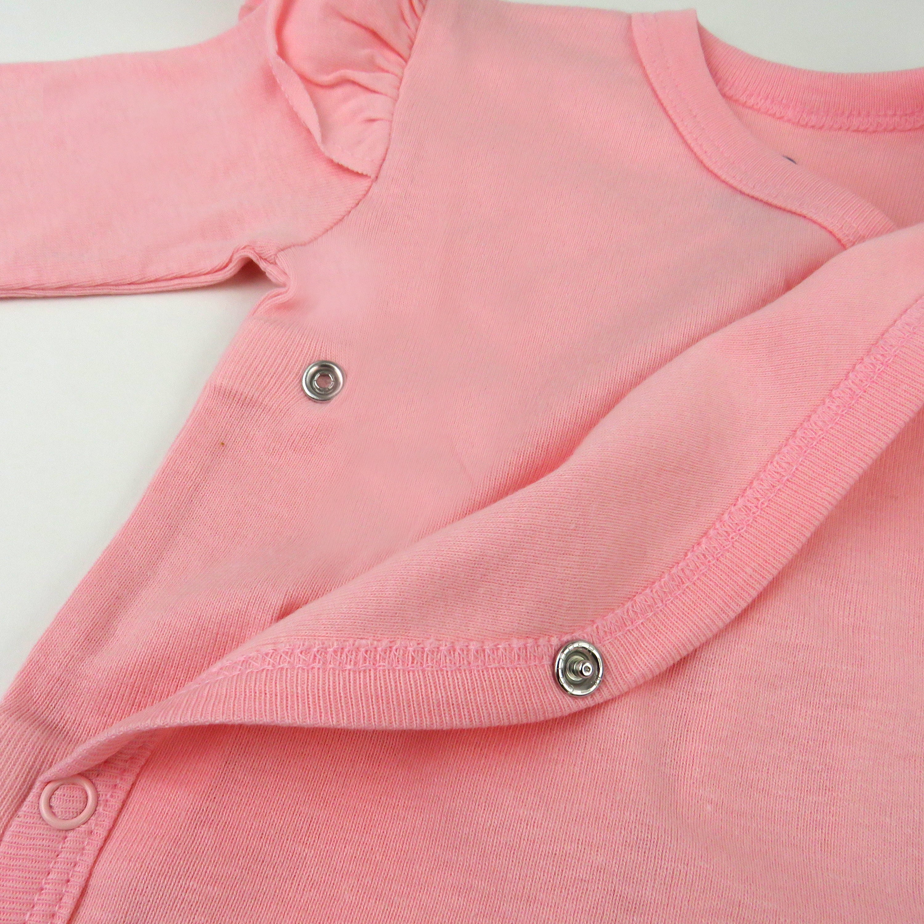 2-Piece Long Sleeve and Ruffle Shoulder Side Snap Bodysuits