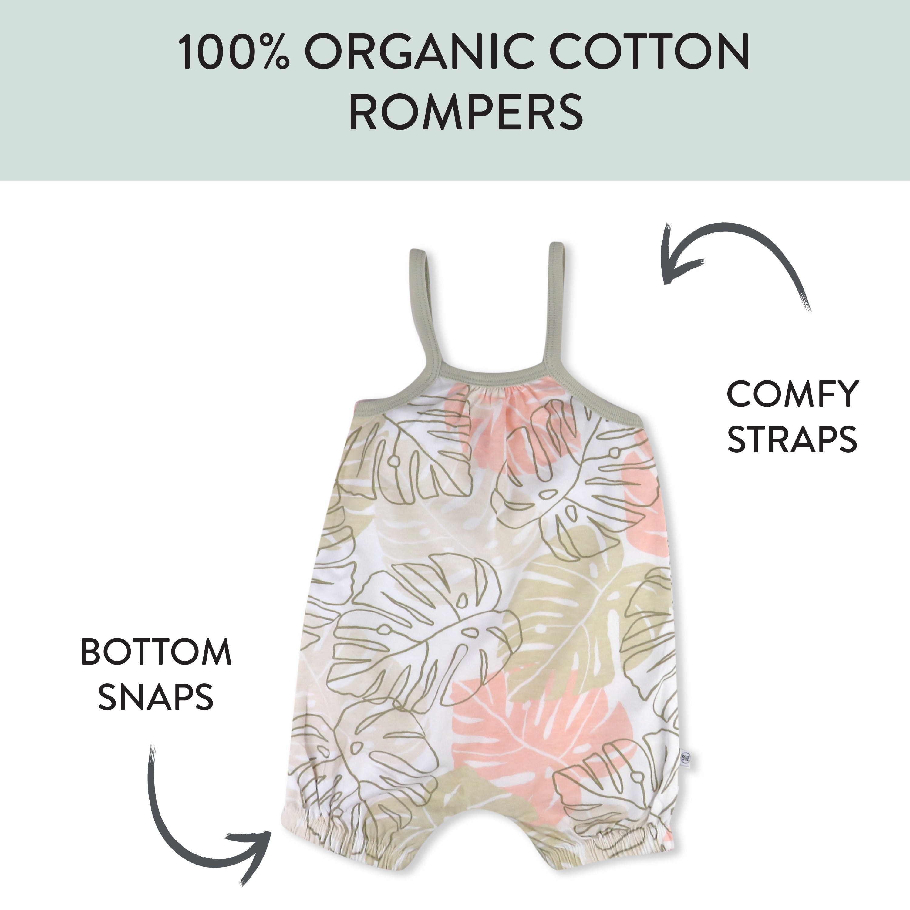 Organic Cotton Jumpsuit Romper Set