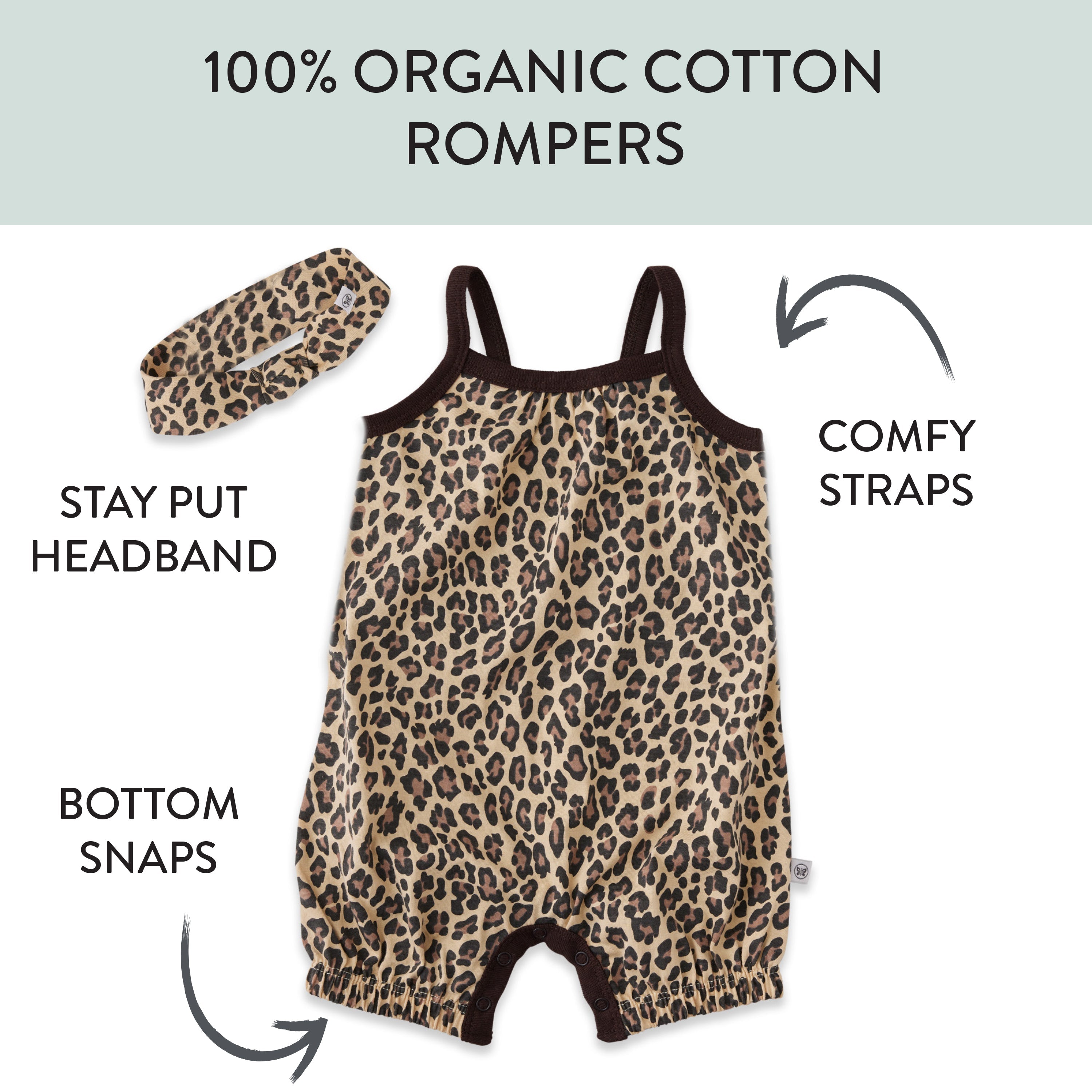 Organic Cotton Jumpsuit Romper Set