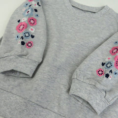 2-Piece Cozy Sweatsuit with Embroidered Sleeve