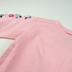 2-Piece Cozy Sweatsuit with Embroidered Sleeve